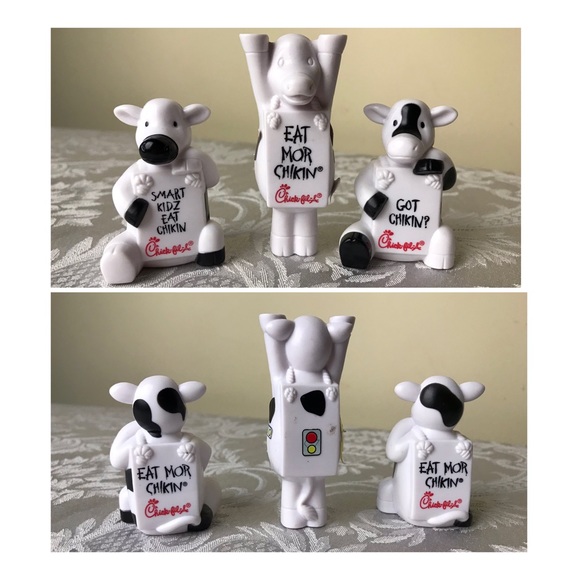 chick fil a customizable mini plush cows